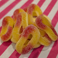 Fizzy Peach Rings - Sour Peach Gummy Rings