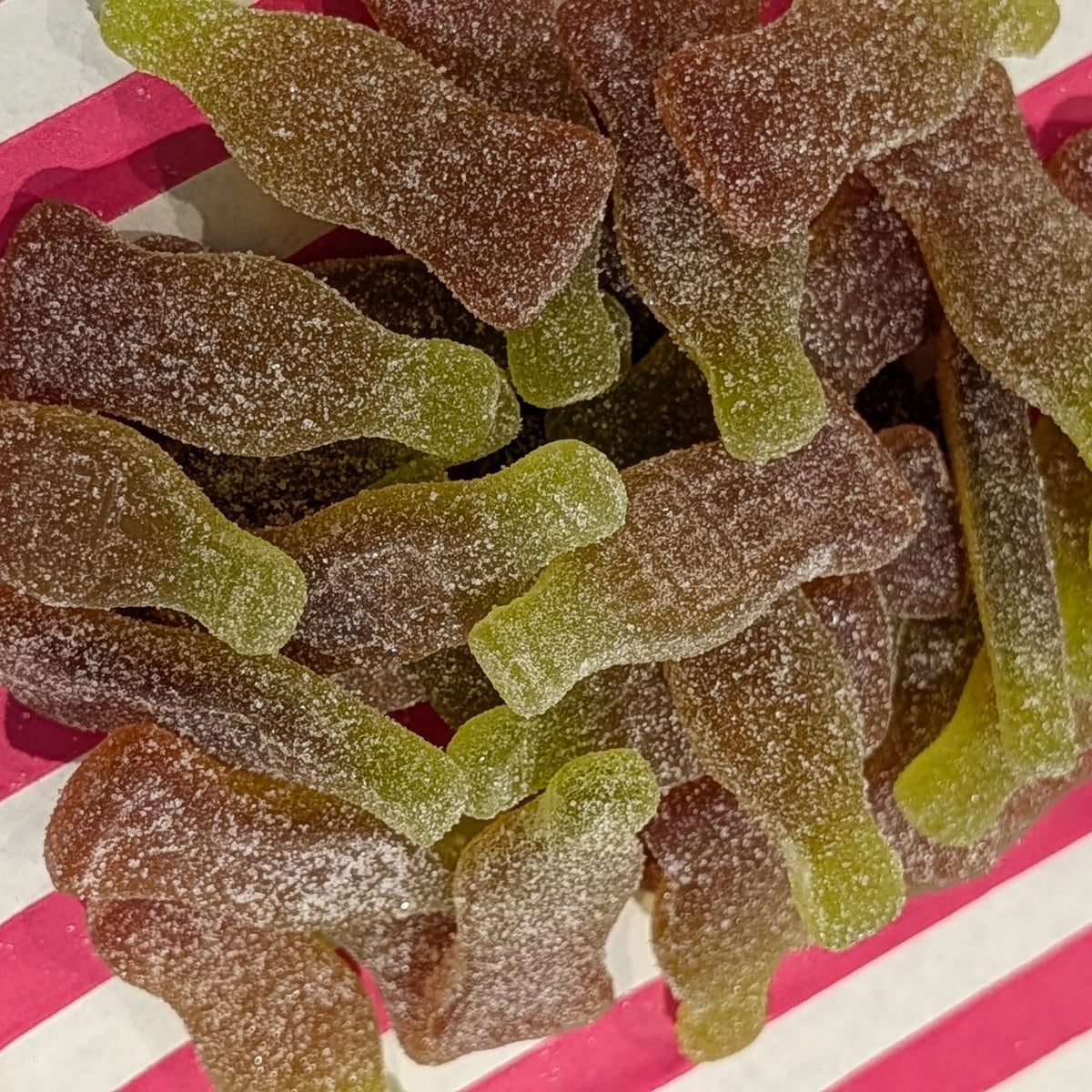 Green Fizzy Cola Bottles