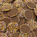 Milk Chocolate Jazzies - Sprinkled Chocolate Discs