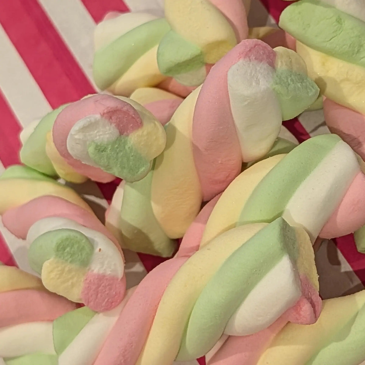Small Twist Cable Mallows - Twisted Marshmallow Sweets
