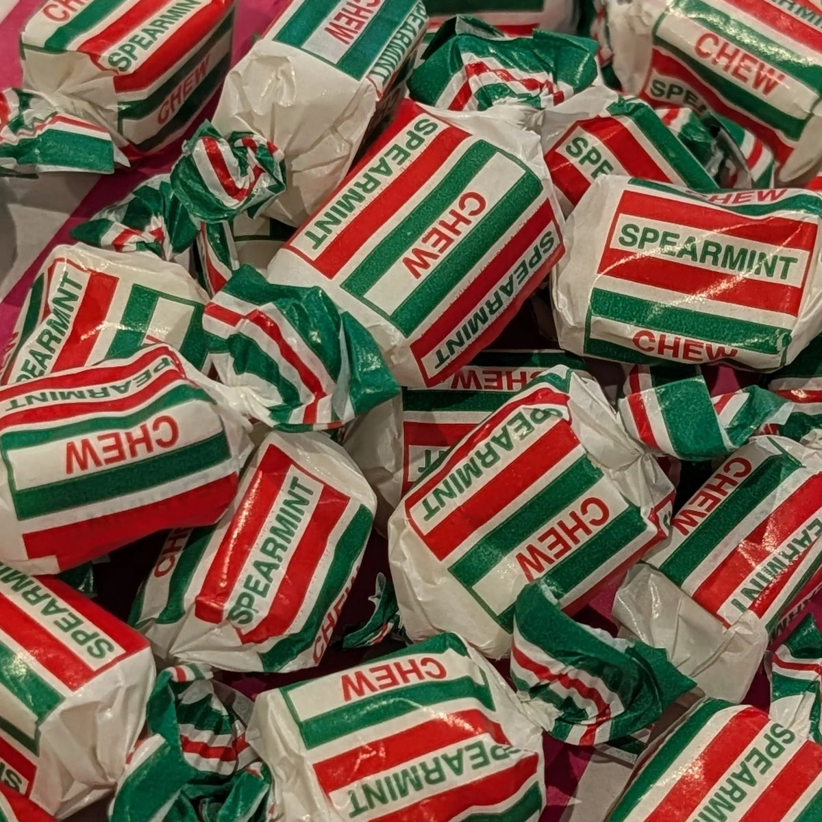 Spearmint Chews - Cool Minty Chewy Sweets