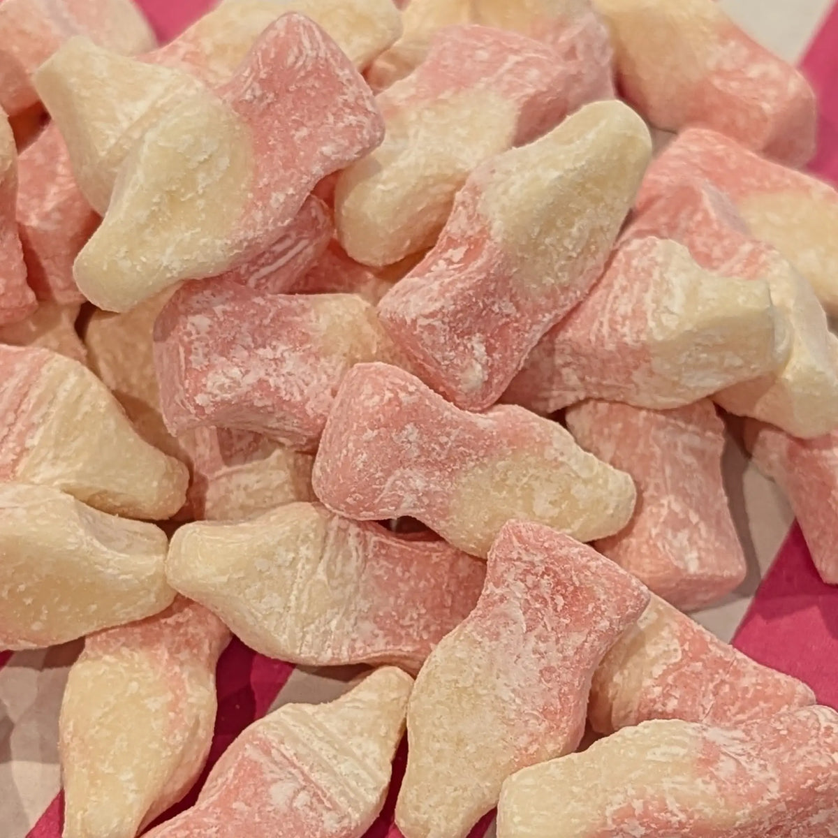 Strawberry Milk Bottles - Fruity Foam Sweets